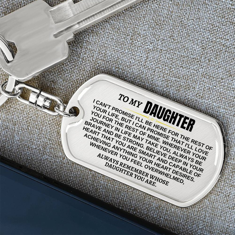 Jewelry To My Daughter | Remember Whose Daughter You Are | Personalized Keychain - SS293GD