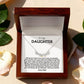 Jewelry To My Daughter - You Make Me Happy - Love, Dad - Magnetic Hearts Necklace Gift Set - SS621