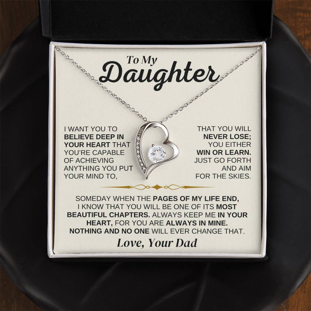 Jewelry To My Daughter - You're Capable Of Achieving Anything - Necklace Gift Set - SS562