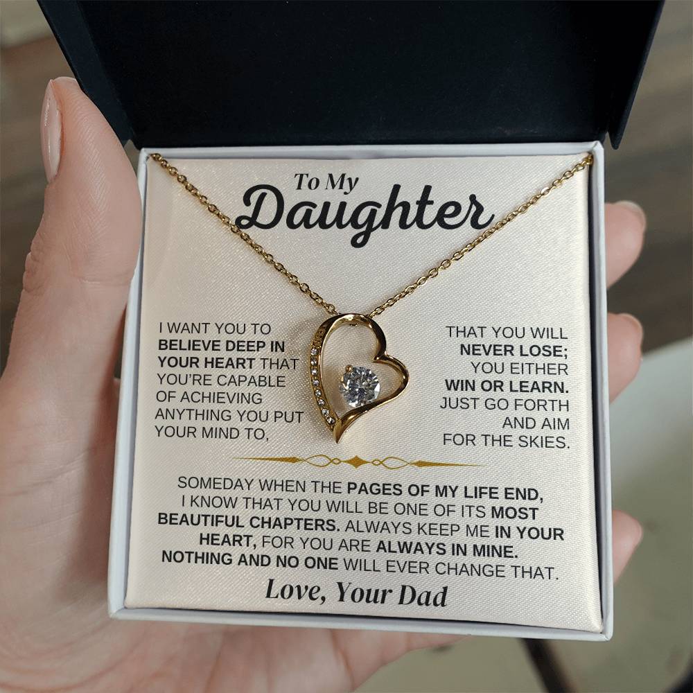 Jewelry To My Daughter - You're Capable Of Achieving Anything - Necklace Gift Set - SS562
