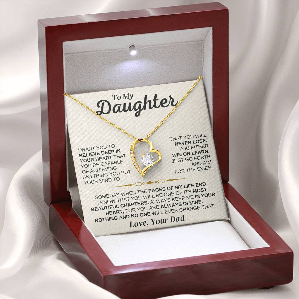 Jewelry To My Daughter - You're Capable Of Achieving Anything - Necklace Gift Set - SS562