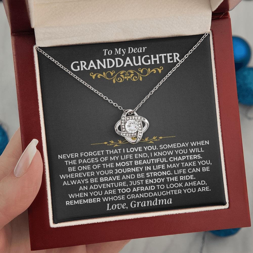 Jewelry To My Dear Granddaughter - Love Knot Gift Set - SS477V2