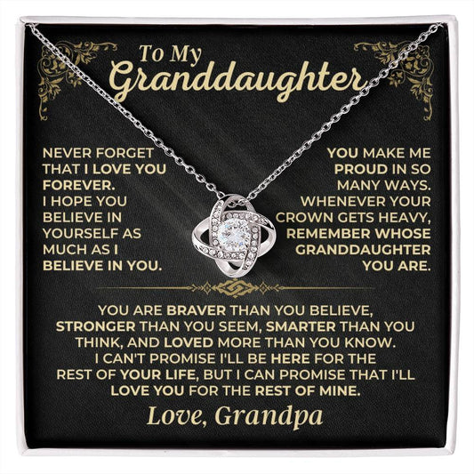 Jewelry To My Granddaughter - Beautiful Gift Set - SS490GP