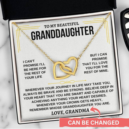 Jewelry To My Granddaughter - Forever Linked Hearts - Gift Set - SS117GM