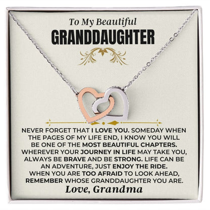 Jewelry To My Granddaughter - Interlocked Hearts Gift Set - SS477