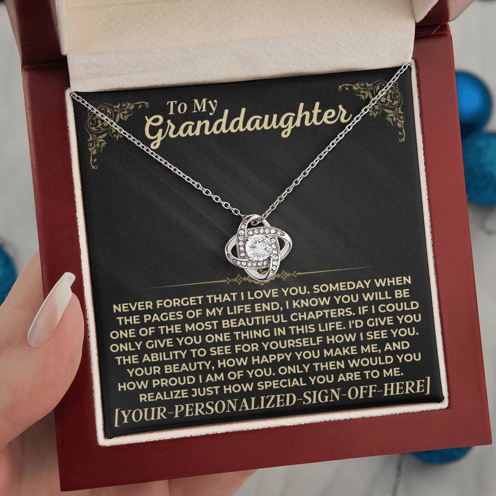 Jewelry To My Granddaughter - Personalized Sign-Off - Gift Set - SS537