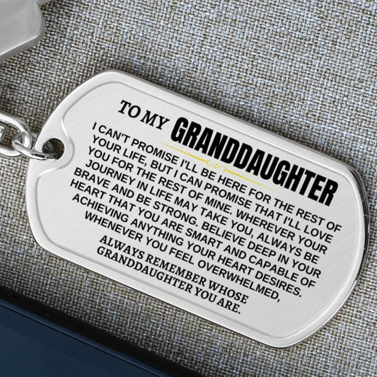Jewelry To My Granddaughter | Remember Whose Granddaughter You Are | Personalized Keychain - SS293GDT