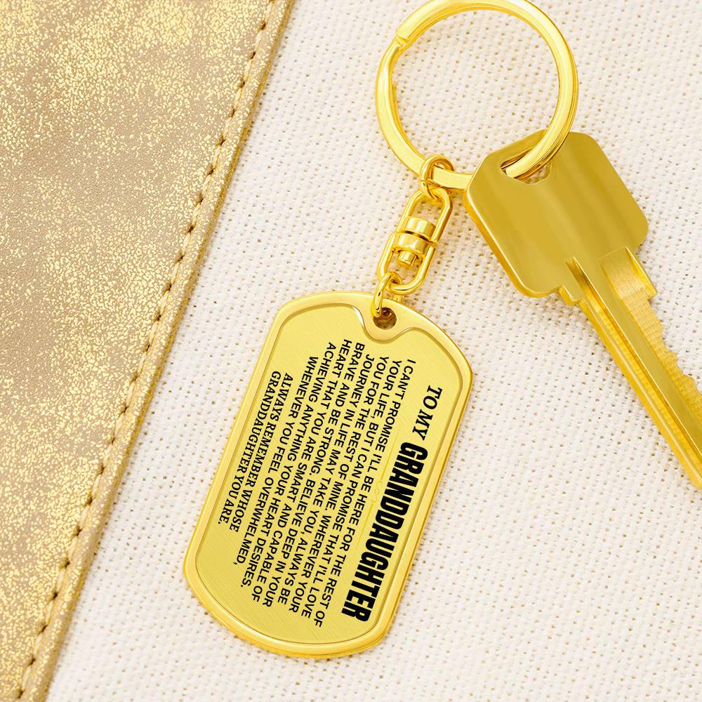 Jewelry To My Granddaughter | Remember Whose Granddaughter You Are | Personalized Keychain - SS293GDT