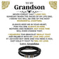 Jewelry To My Grandson | Braided Bracelet Gift Set - SS514B