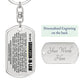 Jewelry To My Grandson-in-law | Remember Whose Grandson You Are | Personalized Keychain - SS293V2-IL