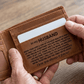 Jewelry To My Husband - Being Your Wife - Engraved Premium Bi-fold Leather Wallet - SS626