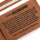 Jewelry To My Husband - Being Your Wife - Engraved Premium Bi-fold Leather Wallet - SS626
