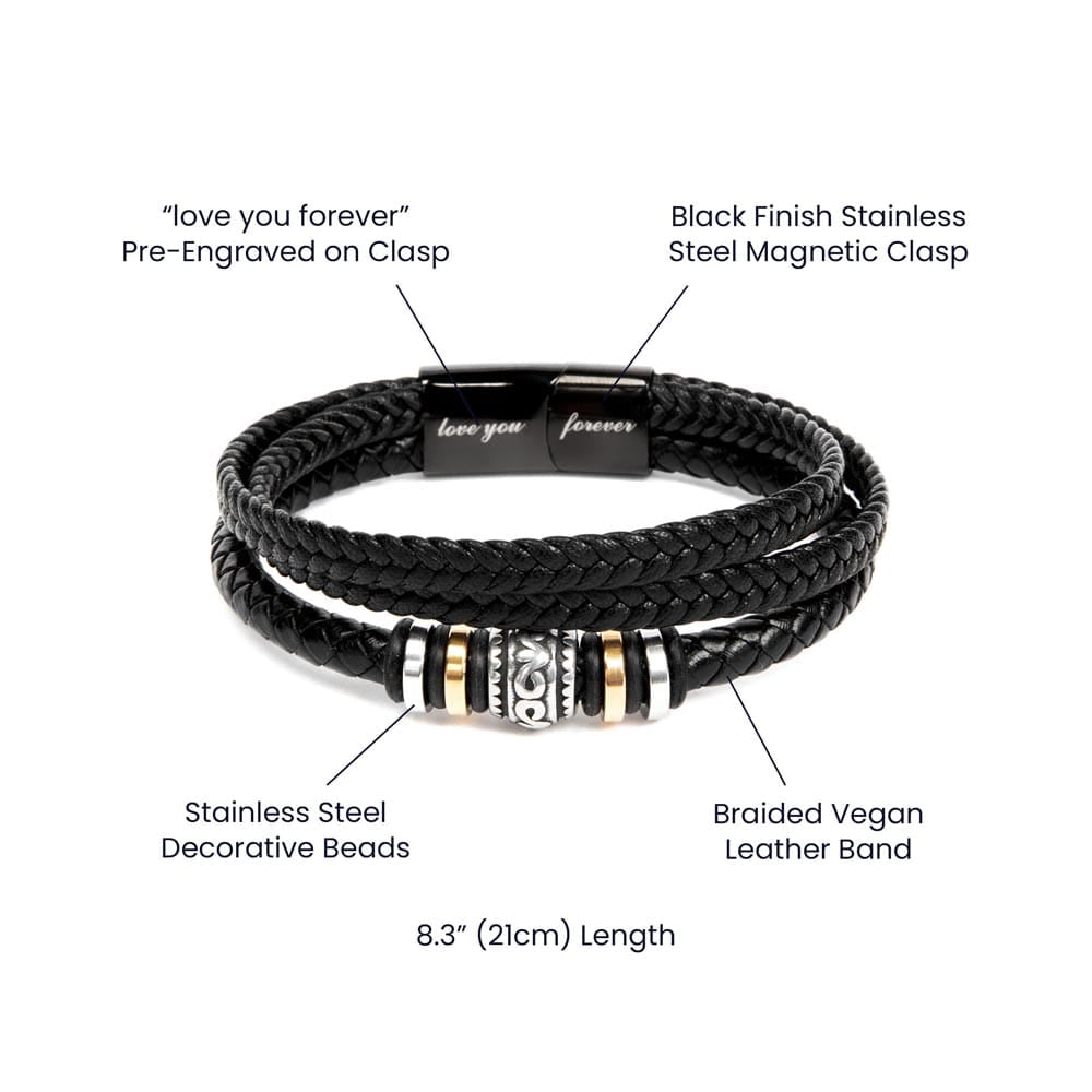 Jewelry To My Husband - You Are Loved & Appreciated - Braided Bracelet Gift Set - SS617