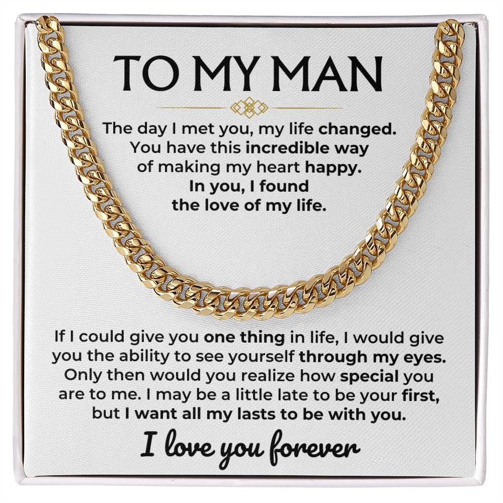 Jewelry To My Man - Cuban Link Chain Gift Set - SS593