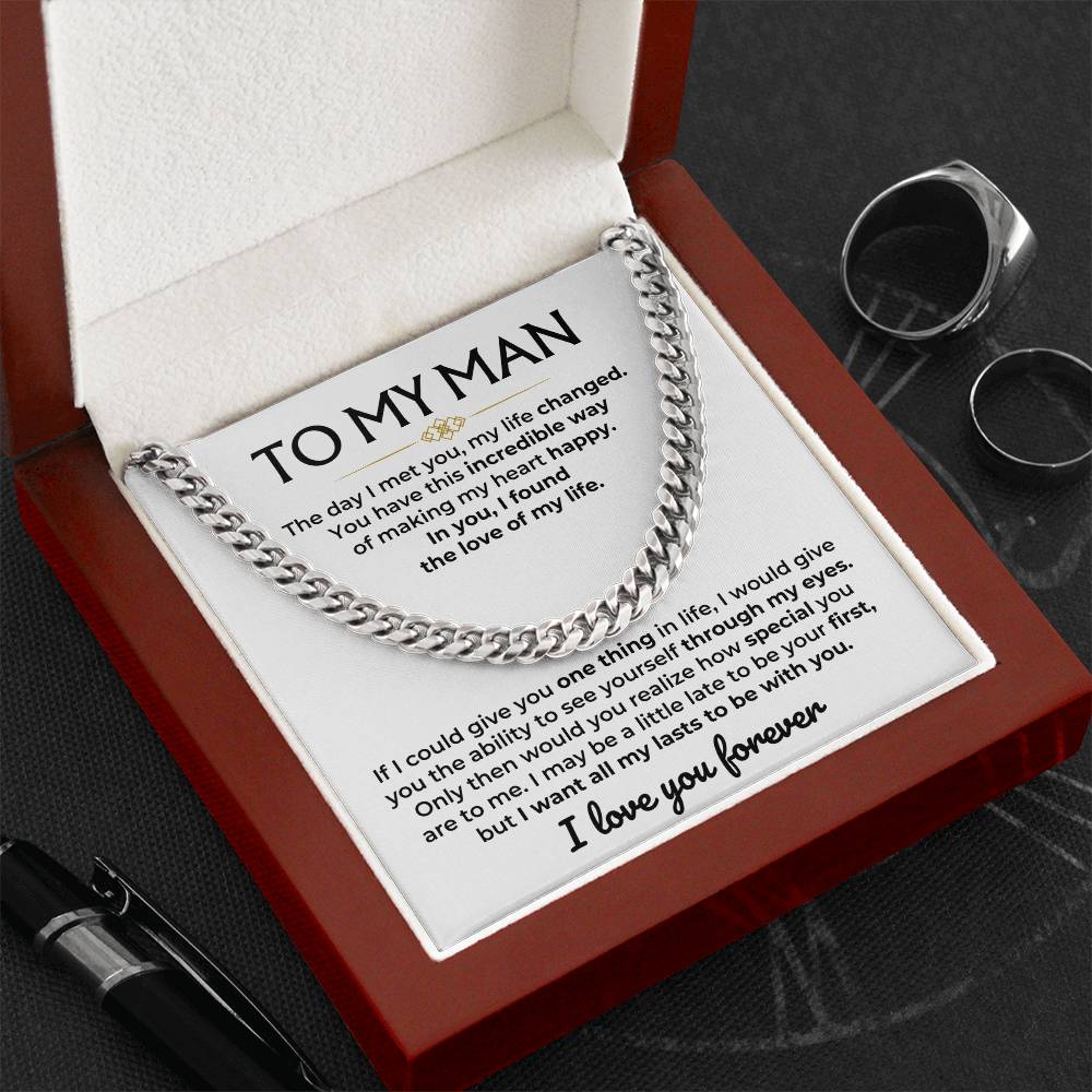 Jewelry To My Man - Cuban Link Chain Gift Set - SS593