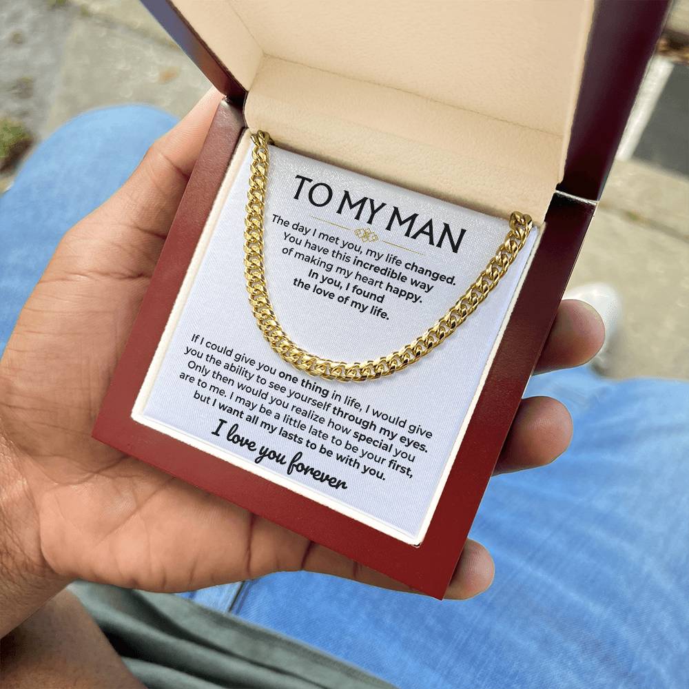 Jewelry To My Man - Cuban Link Chain Gift Set - SS593