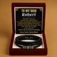 Jewelry To My Man - I Love You Forever - Personalized Braided Bracelet Gift Set - SS620