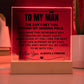 Jewelry To My Man "I Want All Of My Lasts to Be With You" Acrylic Plaque - AC16