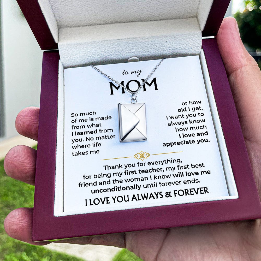 Jewelry To My Mom - Love Letter Necklace - Gift Set - SS608E