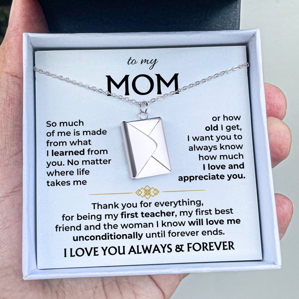 Jewelry To My Mom - Love Letter Necklace - Gift Set - SS608E