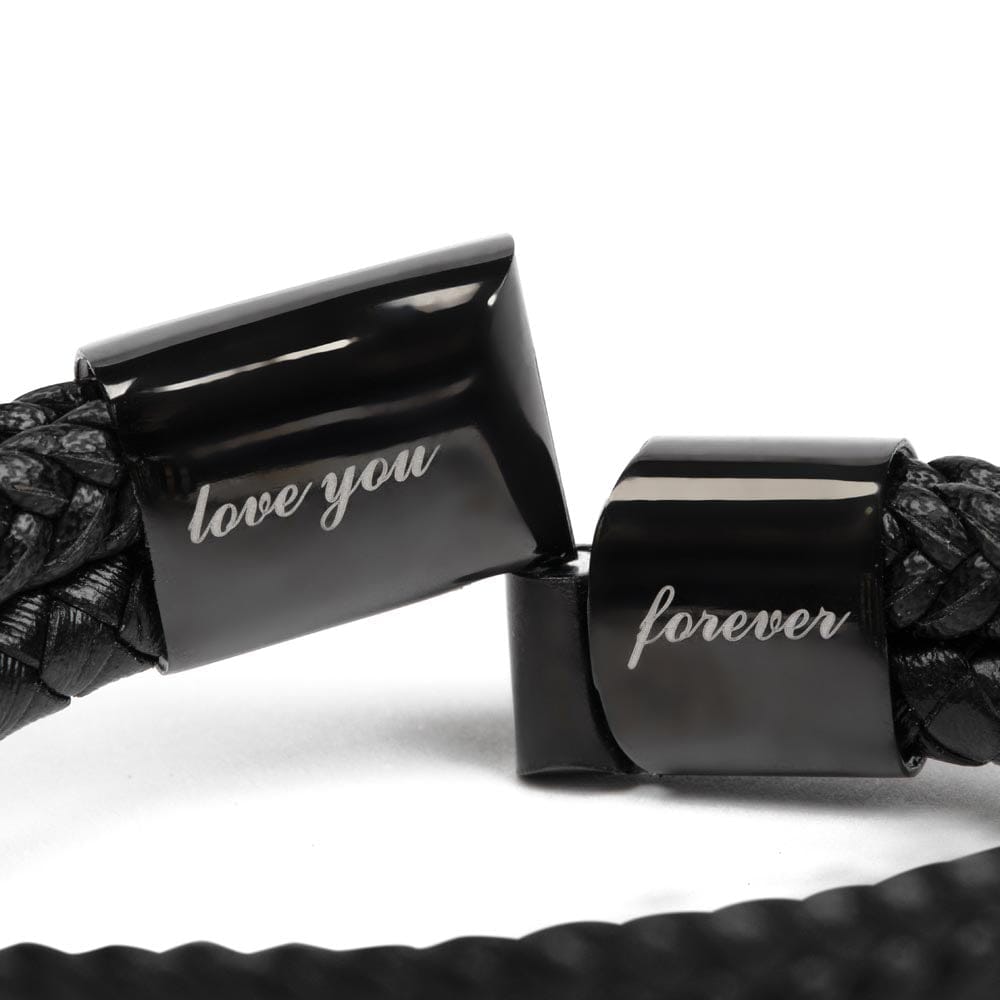 Jewelry To My Nephew | Braided Leather Bracelet Gift Set - SS615