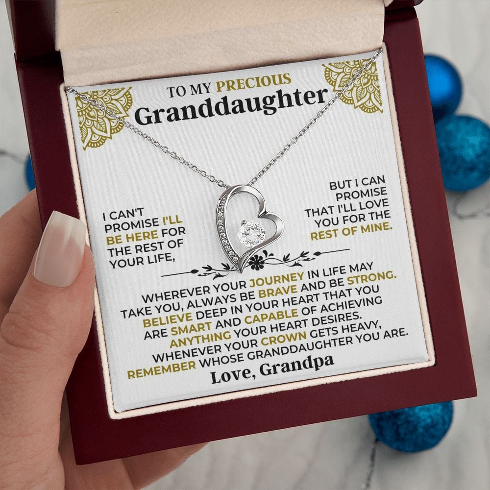 Jewelry To My Precious Granddaughter - Forever Love Gift Set - SS117FL