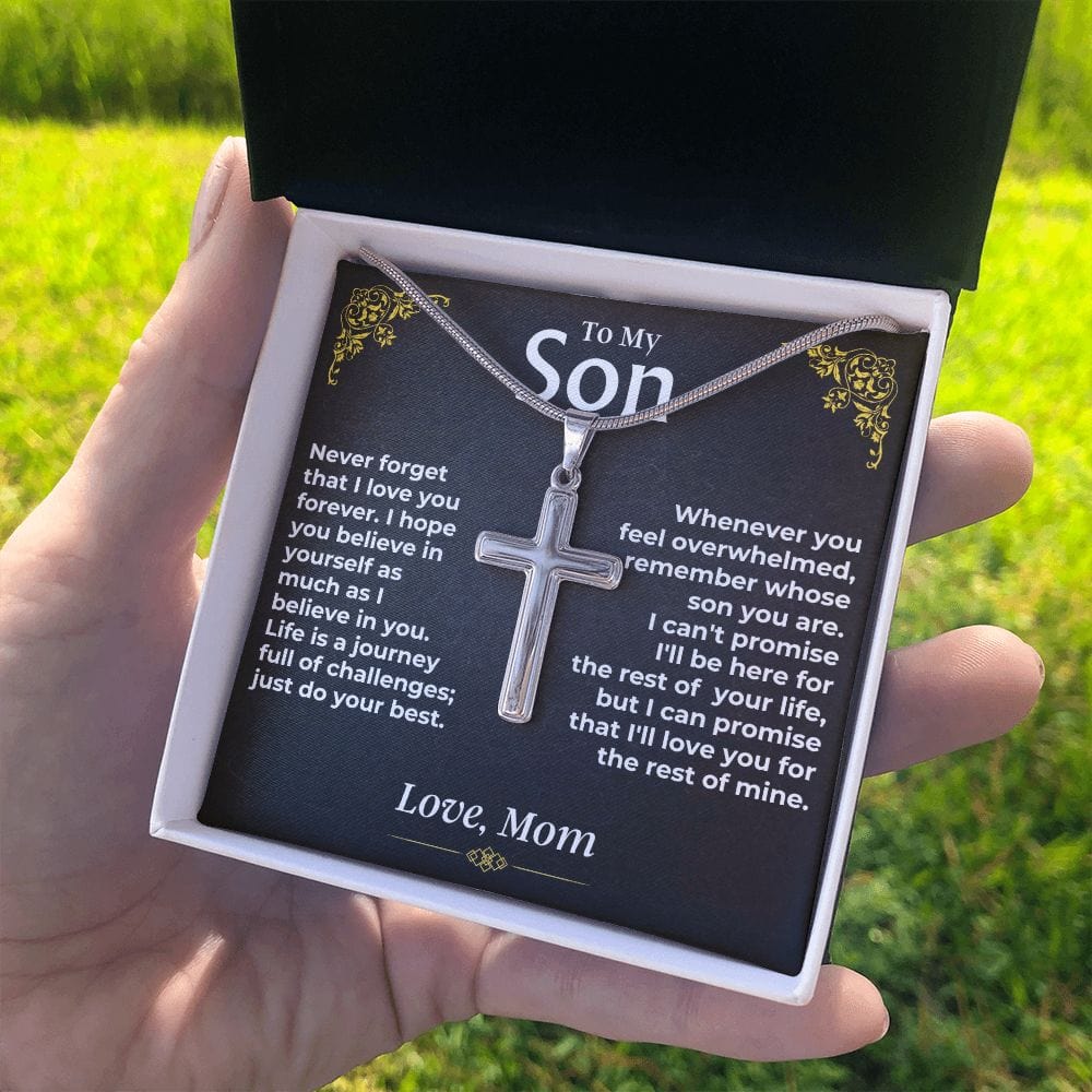 Jewelry To My Son - Artisan-Crafted Cross - Gift Set - SS482C