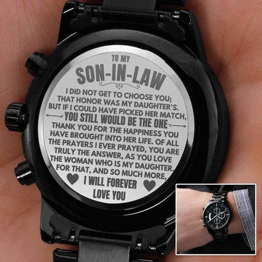 Jewelry To My Son-In-Law - Engraved Premium Watch - SS232S