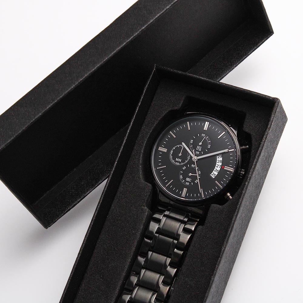 Jewelry To My Son - Love, Mom - Engraved Chronograph Watch - SS492M