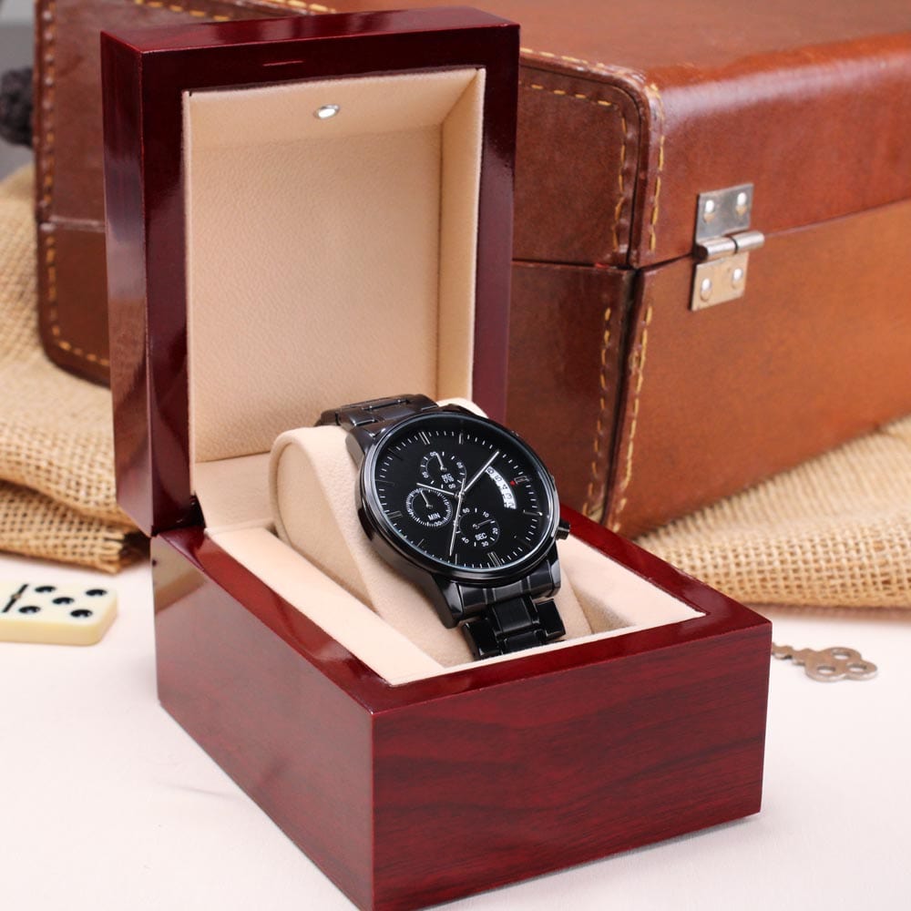 Jewelry To My Son - Love, Mom - Engraved Chronograph Watch - SS492M