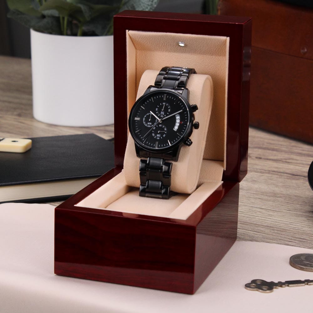 Jewelry To My Son - Love, Mom - Engraved Chronograph Watch - SS492M
