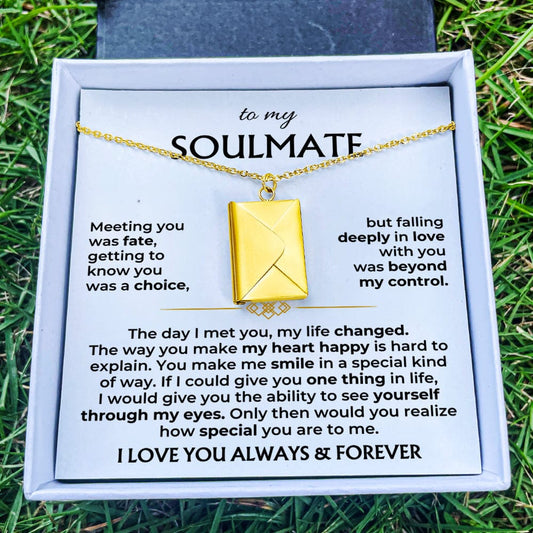 Jewelry To My Soulmate - Love Letter Necklace - Gift Set - SS603E