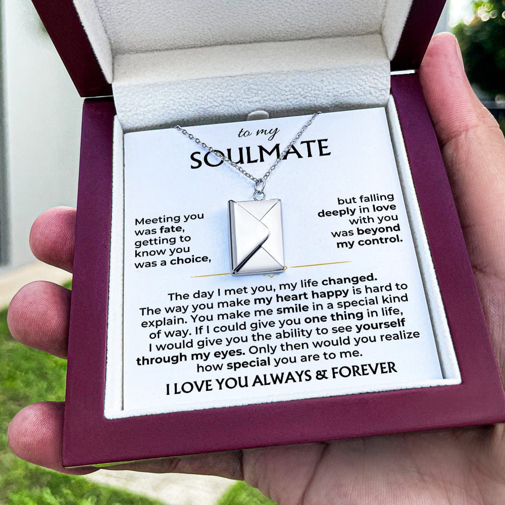 Jewelry To My Soulmate - Love Letter Necklace - Gift Set - SS603E