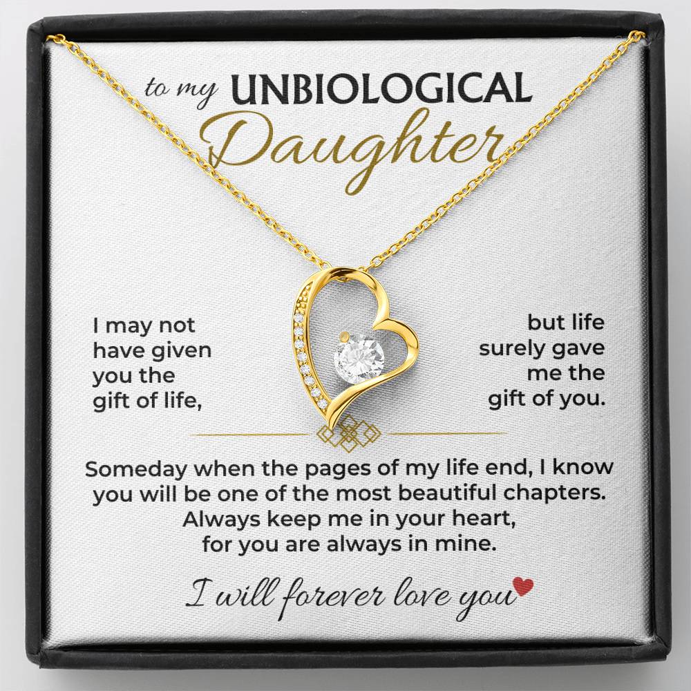 Jewelry To My Unbiological Daughter - Personalized Forever Love Gift Set - SS572