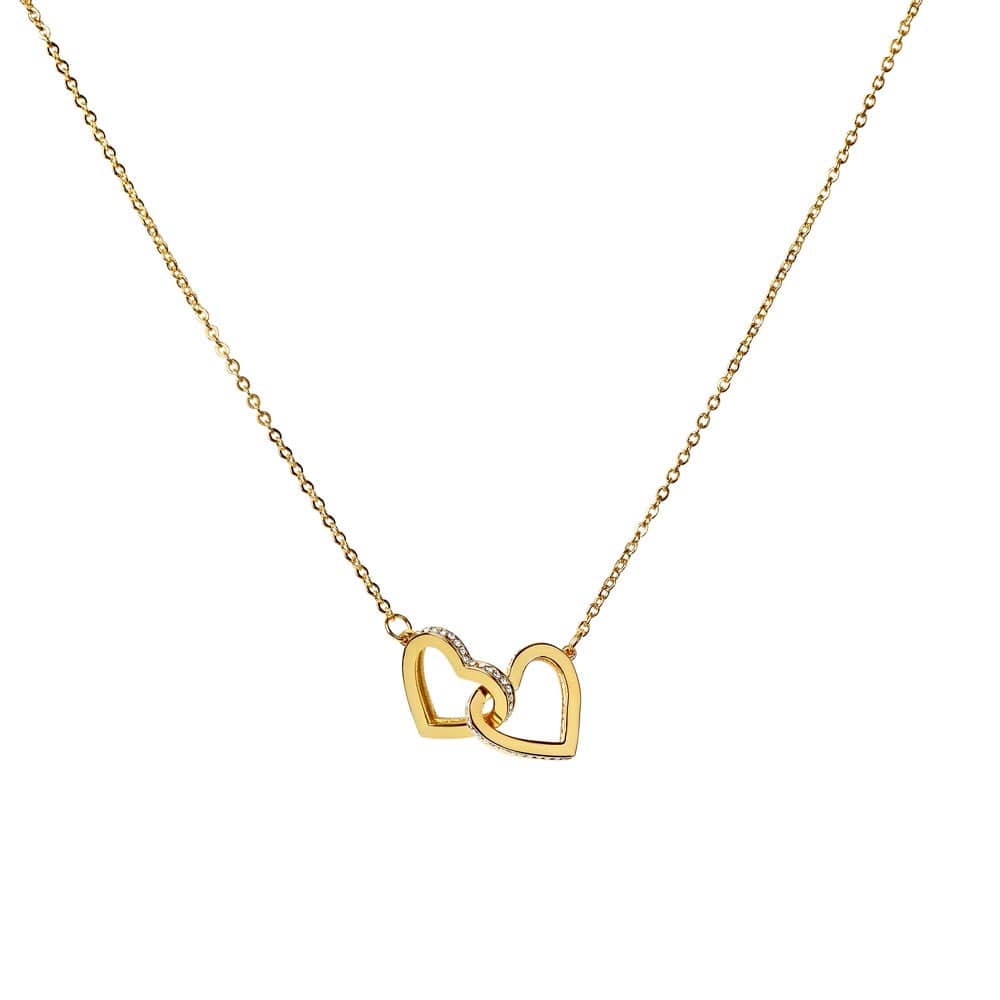 Jewelry To My Wife - 18k Interlocked-Hearts Necklace Gift Set - SS568V3