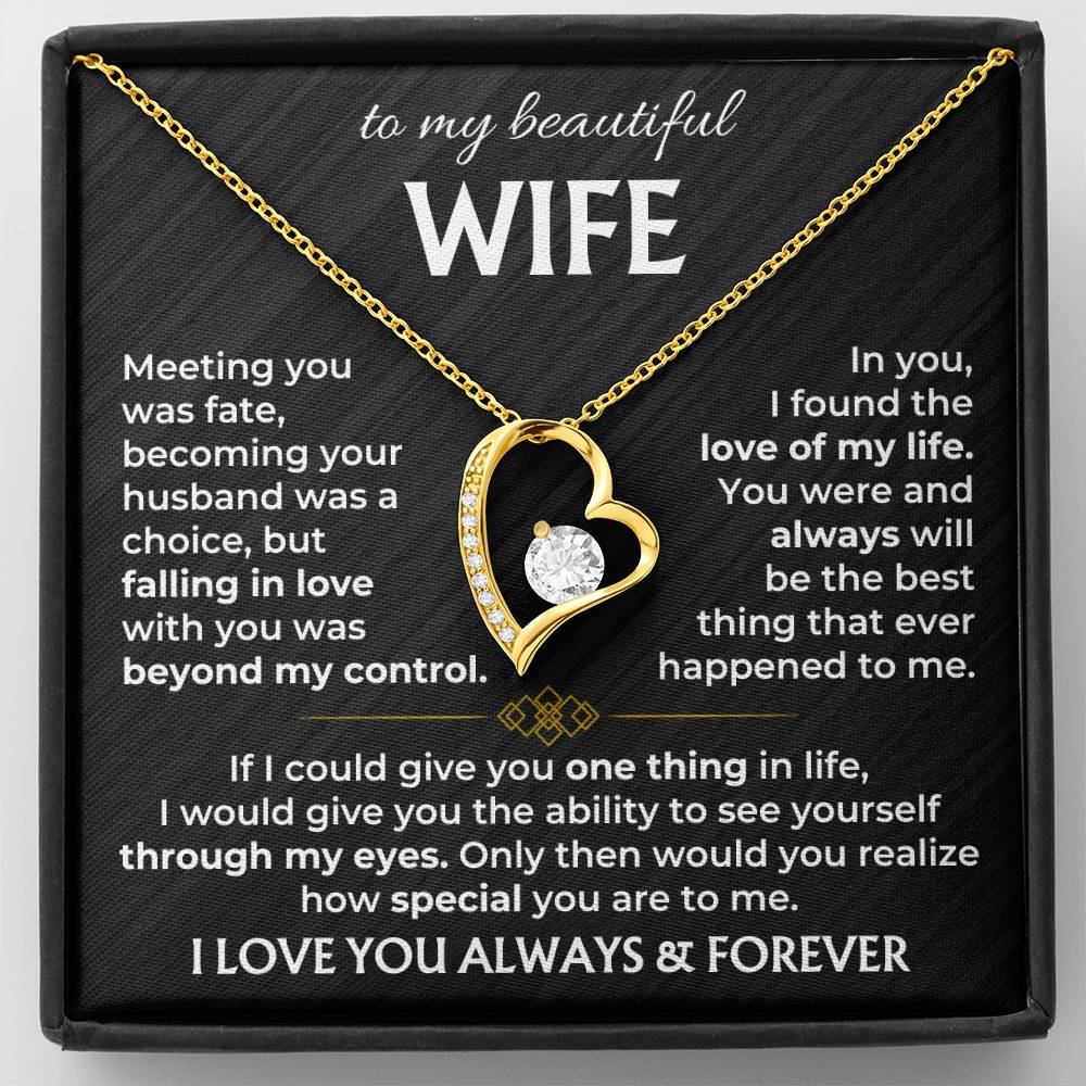 Jewelry To My Wife - Forever Love Necklace Gift Set - SS568V2
