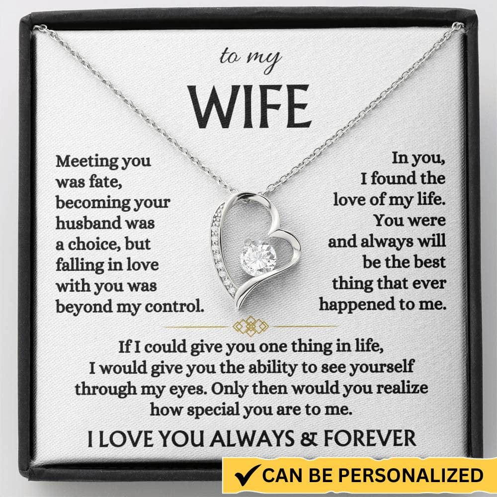 Jewelry To My Wife - Forever Love Necklace Gift Set - SS568V3