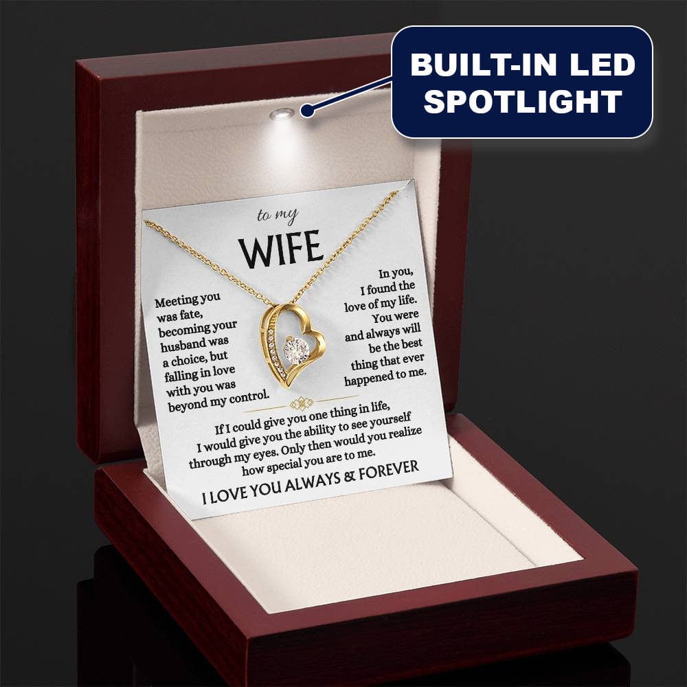 Jewelry To My Wife - Forever Love Necklace Gift Set - SS568V3