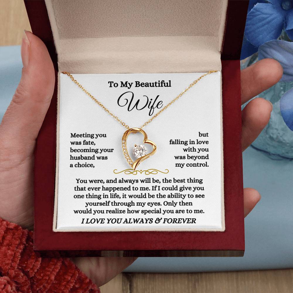 Jewelry To My Wife - Forever Love Necklace Gift Set - SS573