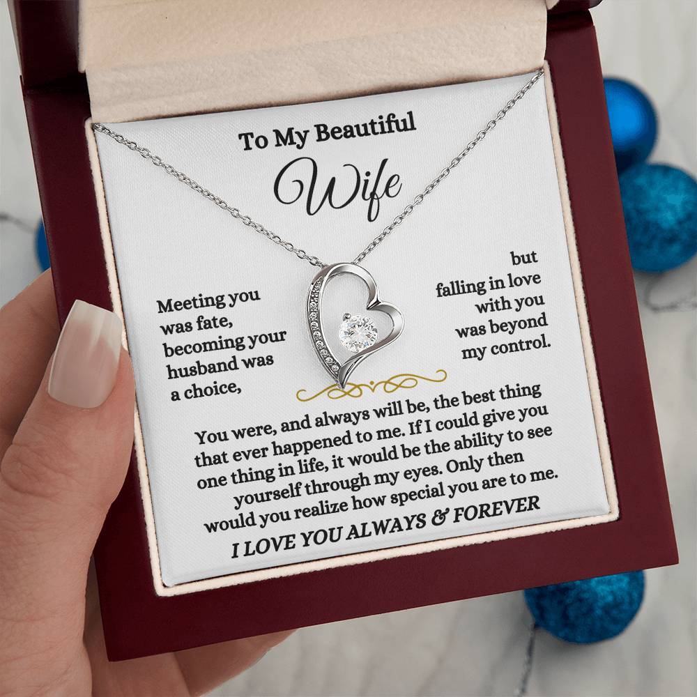 Jewelry To My Wife - Forever Love Necklace Gift Set - SS573