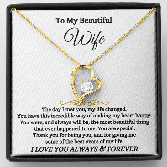 Jewelry To My Wife - Forever Love Necklace Gift Set - SS574