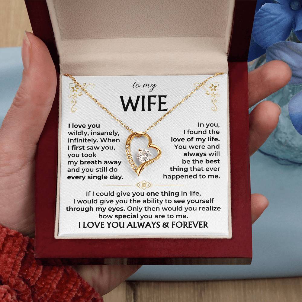Jewelry To My Wife - Forever Love Necklace Gift Set - SS583