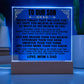 Jewelry To Our Son - Love Mom & Dad - LED-Lit Acrylic Plaque - AC27MD