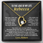 Jewelry To The Love of My Life Personalized Forever Love Necklace Gift Set – SS623