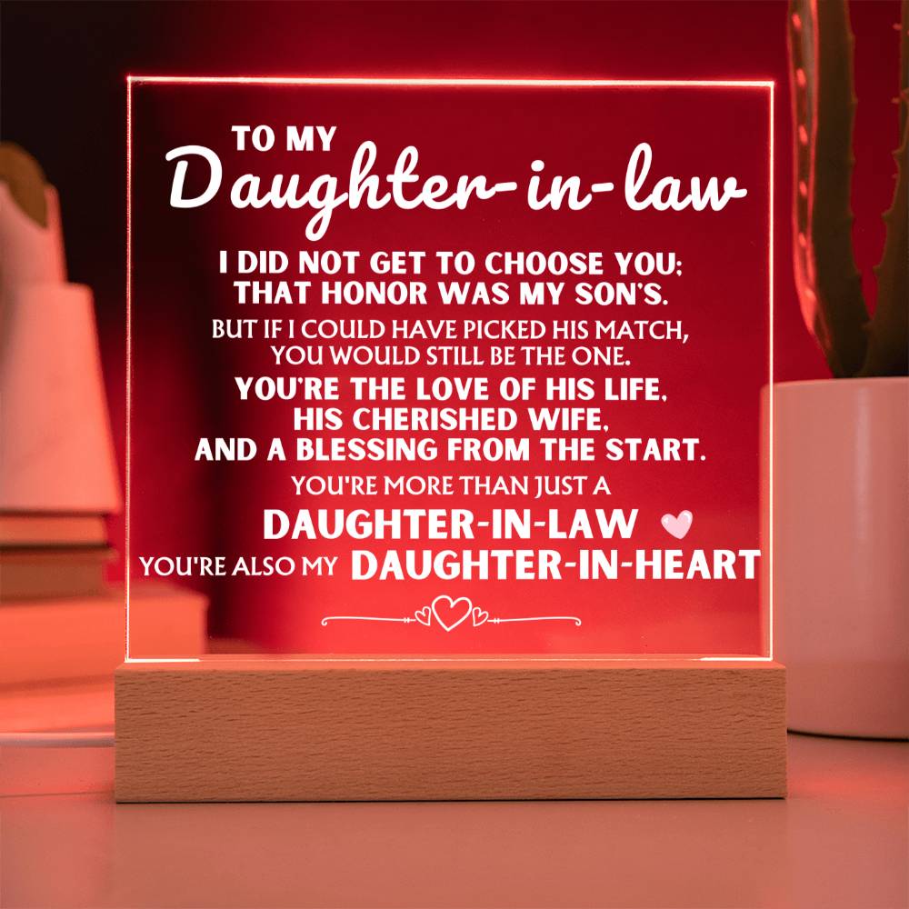 Jewelry You're more than just a 'Daughter-in-Law' - Acrylic Lamp ❤️ AC18V2
