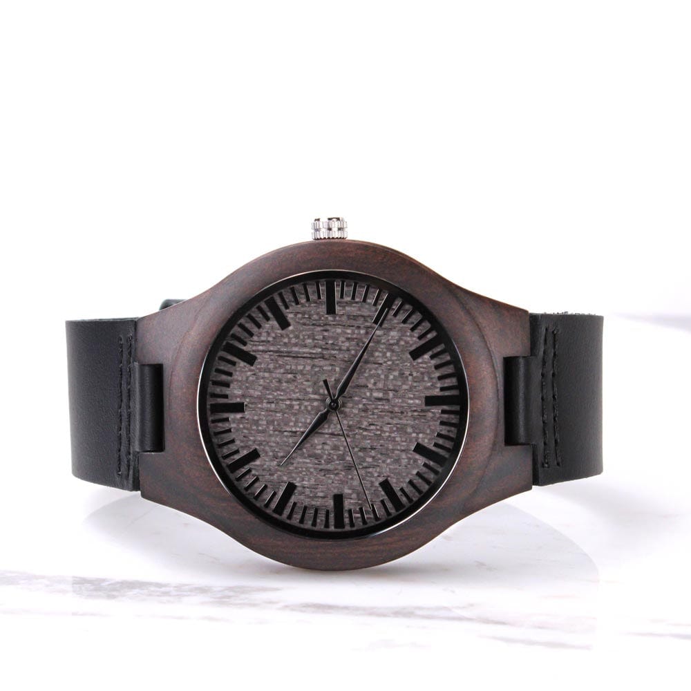 Watches To My Dad - Premium Engraved Wood Watch - SS484V2