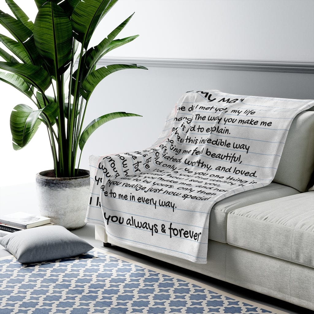 ALMOST SOLD OUT] To My Man - Love Letter Inspired Comfy Blanket - SS1 –  Sugar Spring Co
