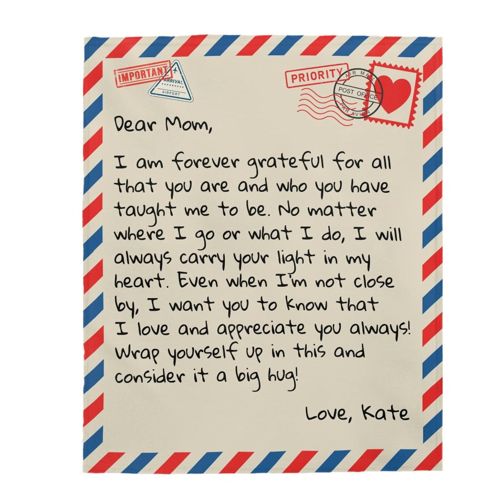 All Over Prints Dear Mom - Personalized Giant Love Letter Blanket - SS452