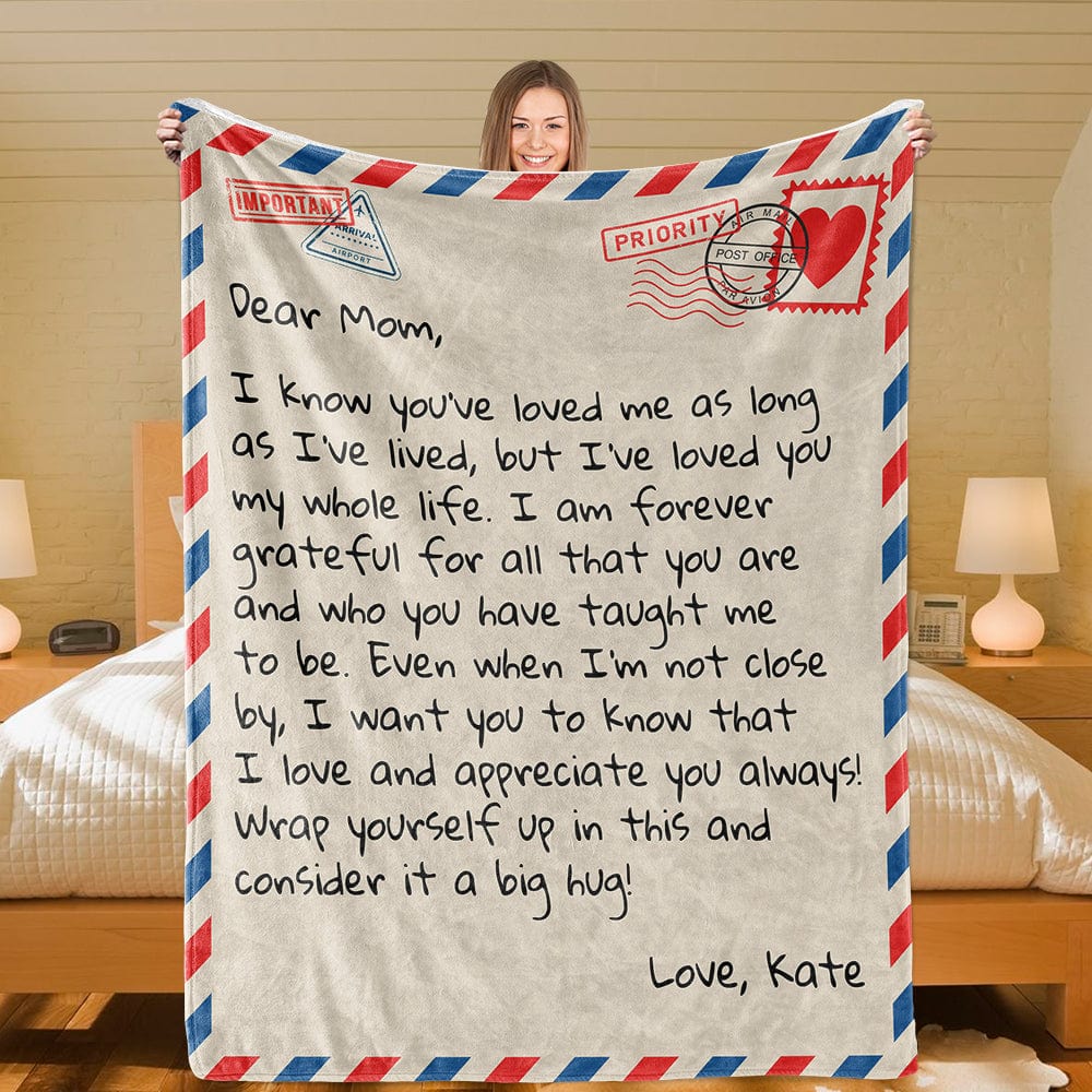 All Over Prints Dear Mom - Personalized Giant Love Letter Blanket - SS452