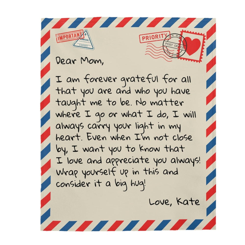 All Over Prints Dear Mom - Personalized Giant Love Letter Blanket - SS453